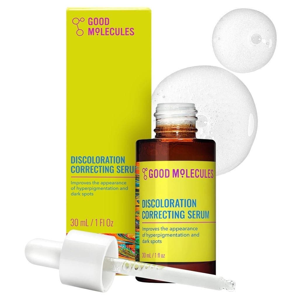Sérum Corretor de Manchas Good Molecules - Sérum contendo ácido kójico e niacinamida para tratamento de manchas e 1JTE.