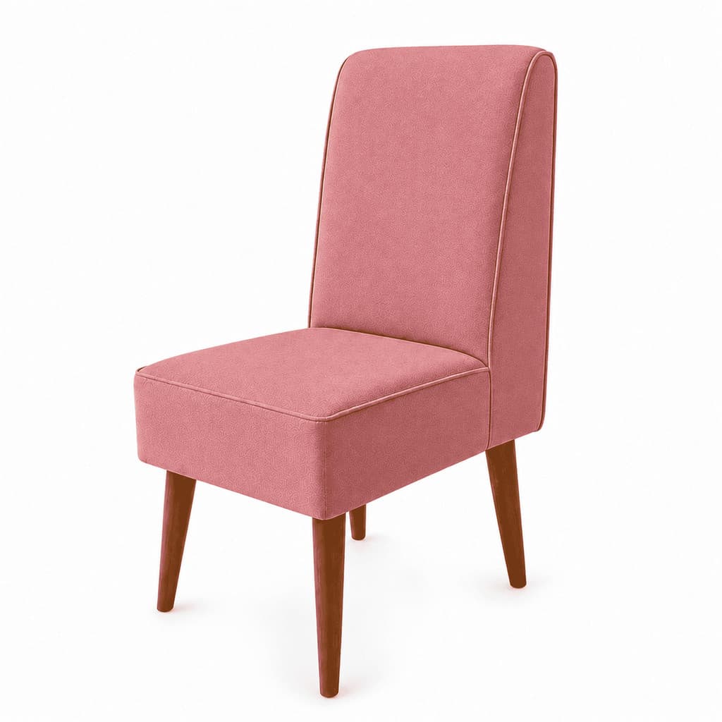 Cadeira Poltrona Luna Mesa Jantar Sala Estar Cozinha Suede Premium