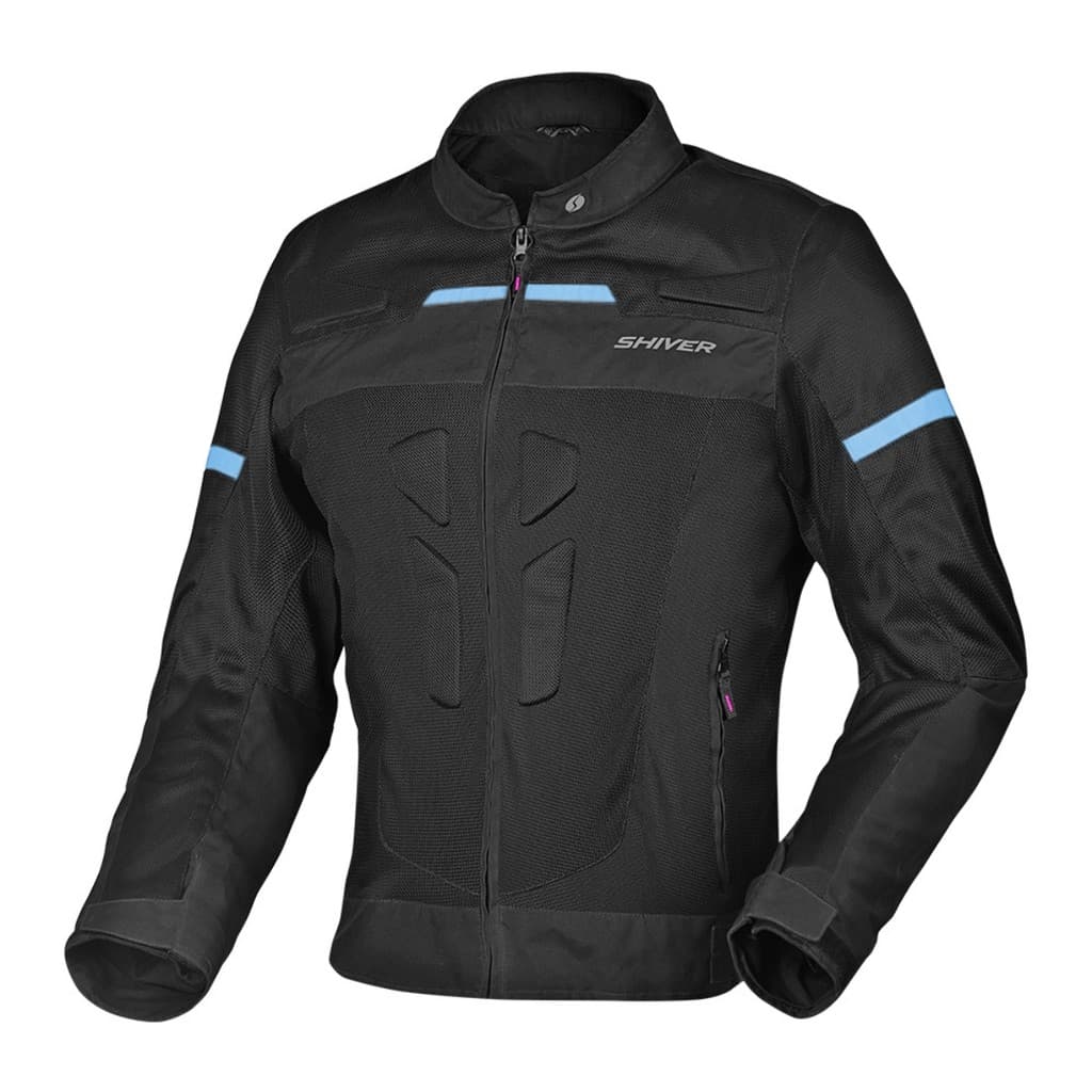 JAQUETA MOTOCICLISTA SHIVER VENT FEMININA AZUL