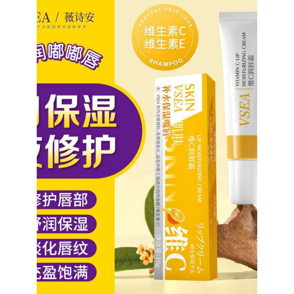 VSEA outono inverno laranja duplo cuidado bálsamo labial Anti-seco hidratante hidratante cuidados com os lábios fabrican