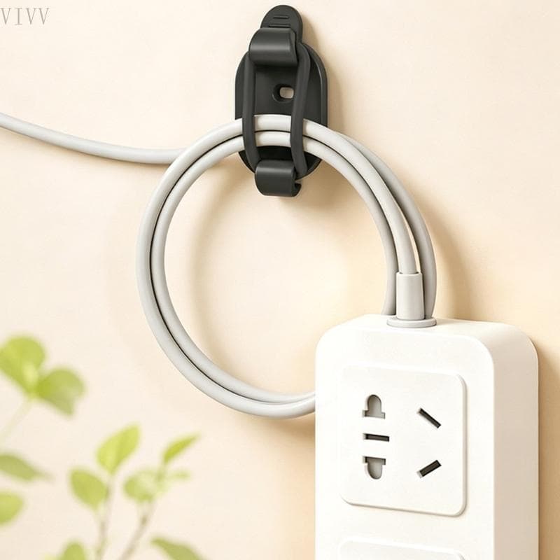 Vivvv Cable Band Retentores Fio Organizador Para Área De Trabalho De Escritório E Cabos De Suporte De TV