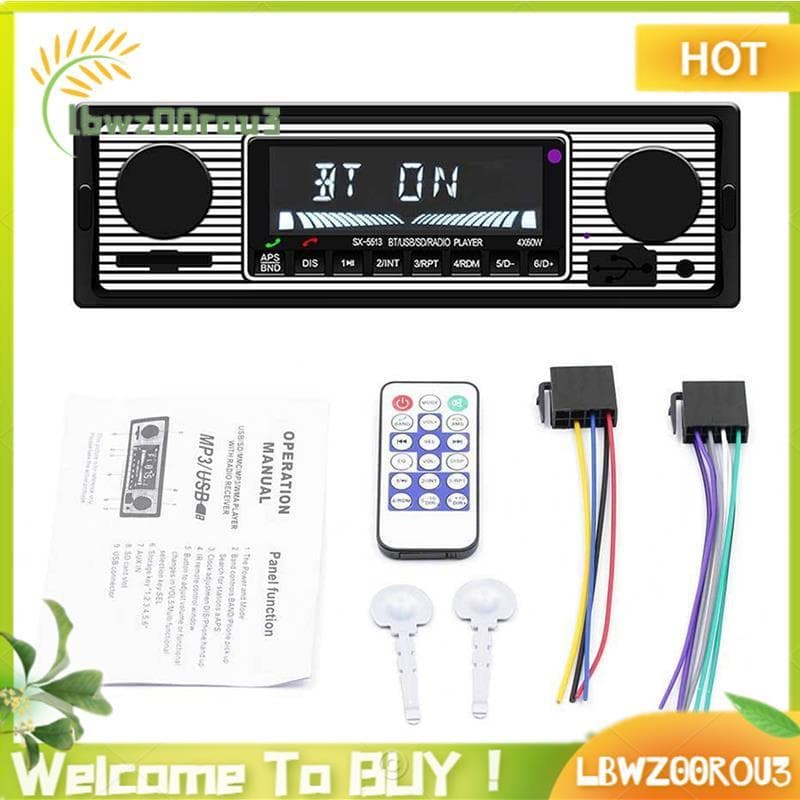 1 DIN Retro Carro Estéreo Áudio Automotivo Com USB/SD/AUX Cartão FM MP3 PC Tipo : Iso-5513