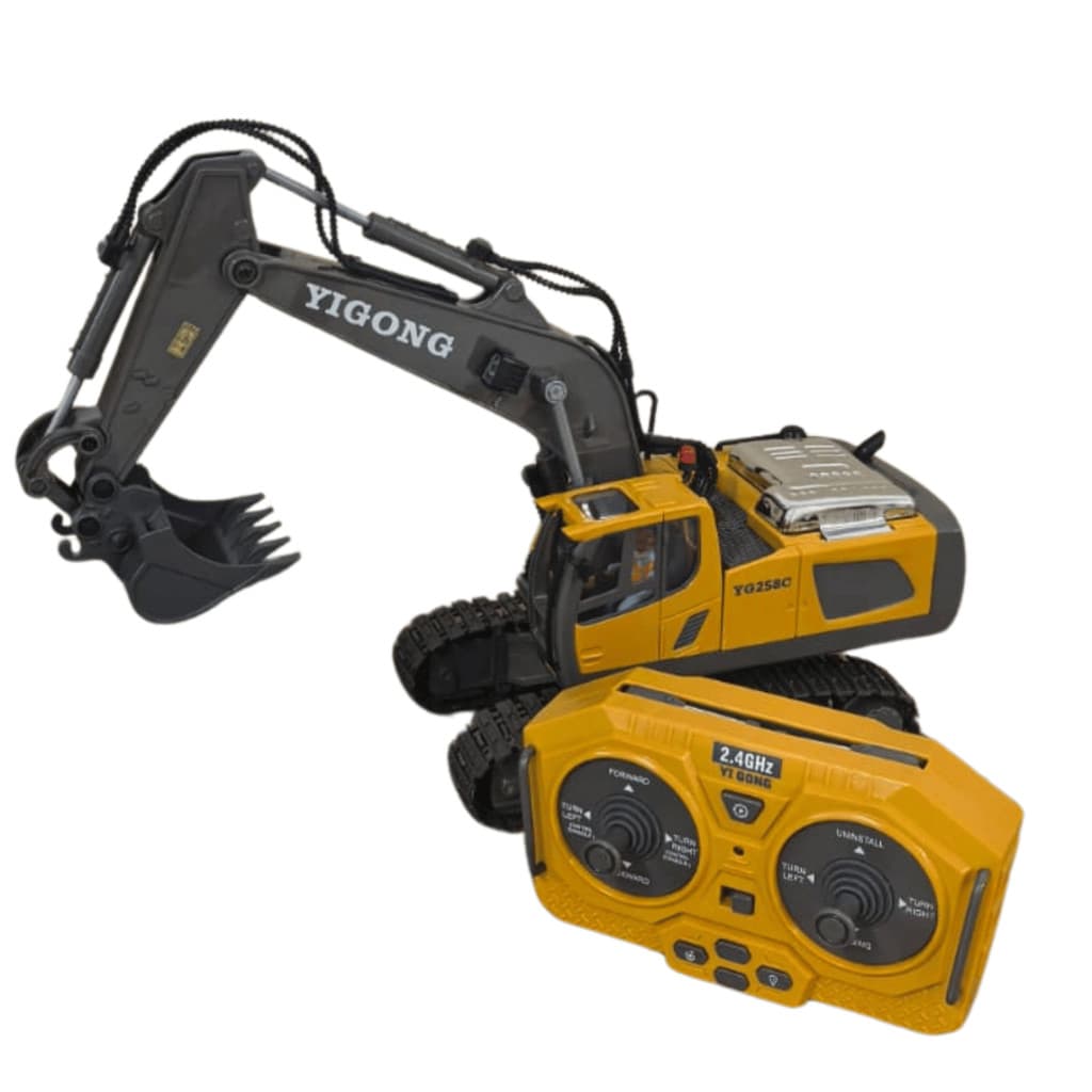 Escavadeira Controle Remoto 11 Canais 2.4GHz Recarregável