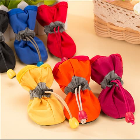 Sapatos para cães, sapatos para Teddy, conjunto de 4, protetores de pata para Pomeranian e Bichon, protetores de pata pa