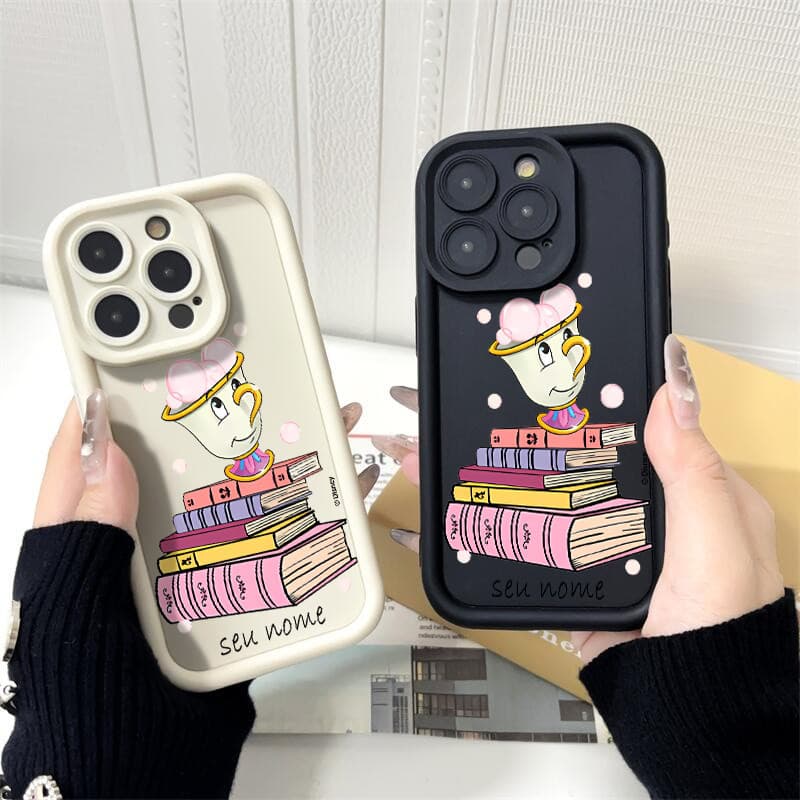 capinha personalizada A Bela e a Fera da Disney Chip para iphone 13 normal 15 14 11 12 17 16 pro max 15 plus capa