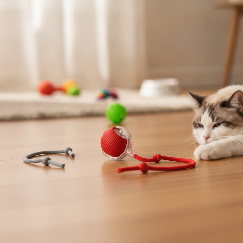 Bola Interativa Inteligente Pet Automática Recarregável Cães Gatos Anti Tédio Cores Sortidas