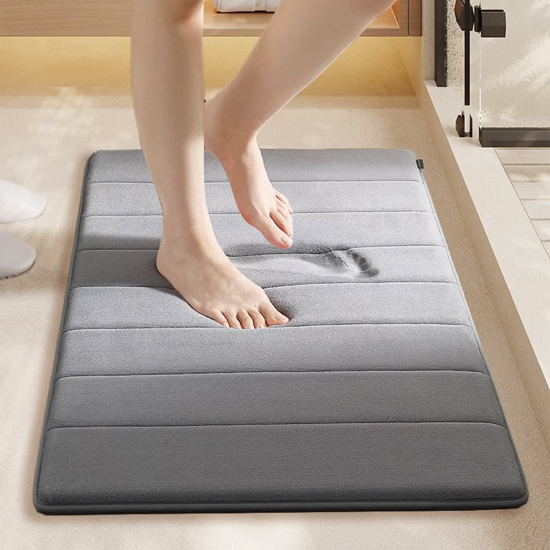 Tapetes absorventes para banheiro, antiderrapante, para banheiro, porta espessada, quarto, banheiro, porta, tapete domés