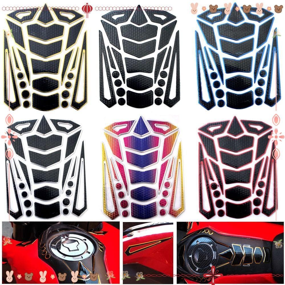 Adesivos Para Tanque De Motocicleta, Protetor Universal , Suprimentos Moto , Borda Coloful
