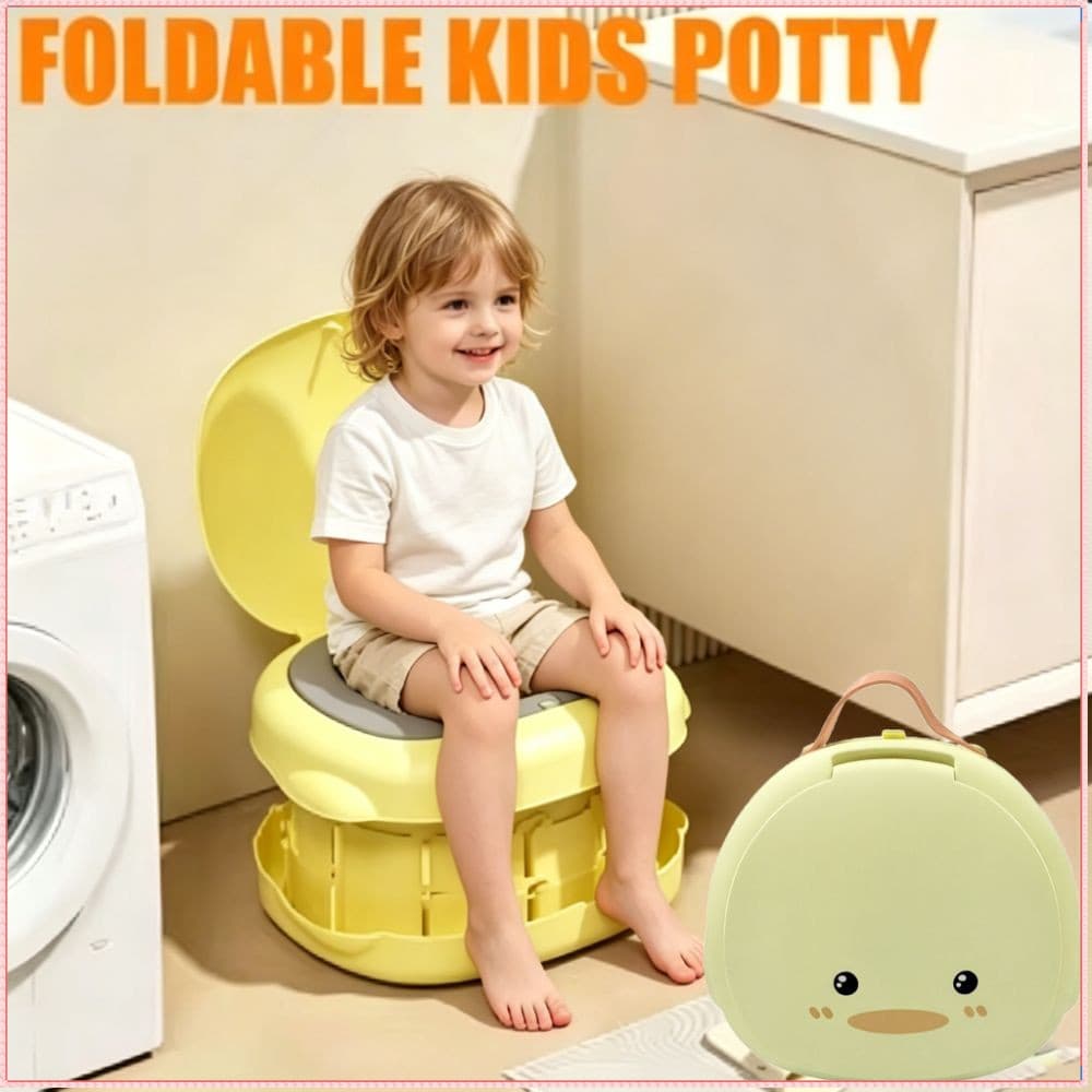 Vaso Sanitário Para Bebês , Portátil Dobrável Antiderrapante Pote De Treinamento Pendurar Desenhos Animados