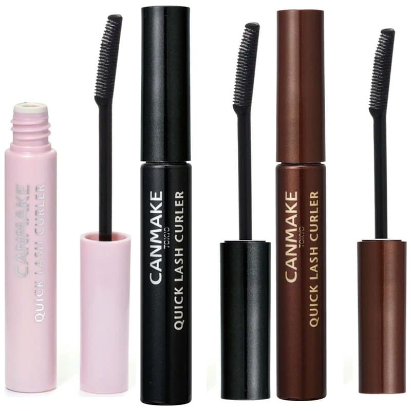 CANMAKE Quick Lash Curler 3,4g Base e Top Coat de Mascara a Prova de Agua 3 Tipos Japao