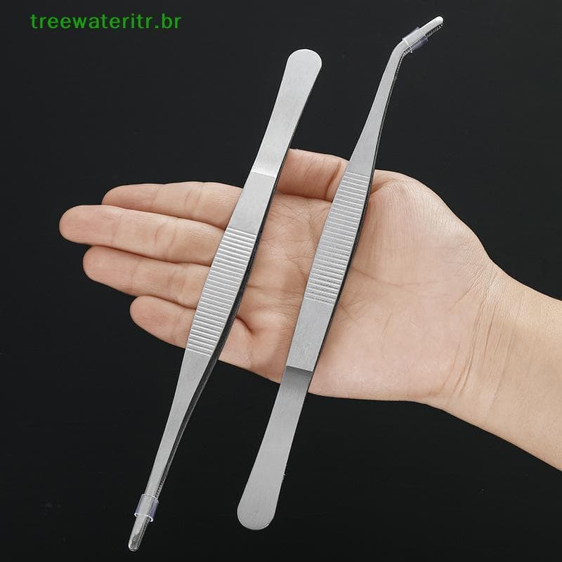 treewateritr 2 Unidades De Pinças De Aço Inoxidável , Pontas Retas E Curvas , Cozinha/Grelha br