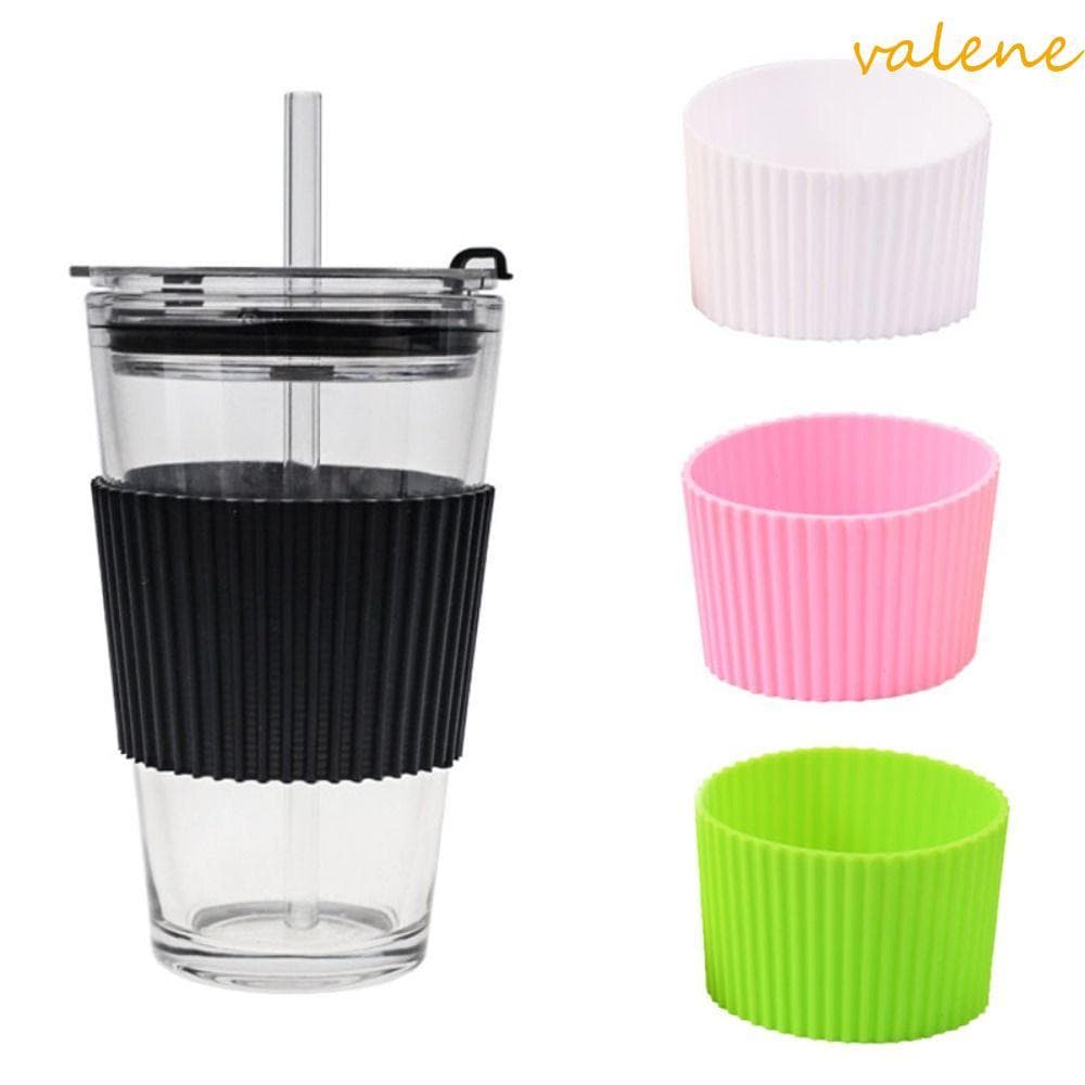 Luva De Copo De Silicone VALENE , Manga De Caneca Anti-Queimadura Com Isolamento Térmico , Capa Antiderrapante Espessada