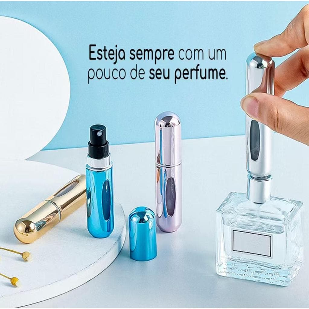 Porta Perfumes 5ml Mini Frasco Recarregável Viajem