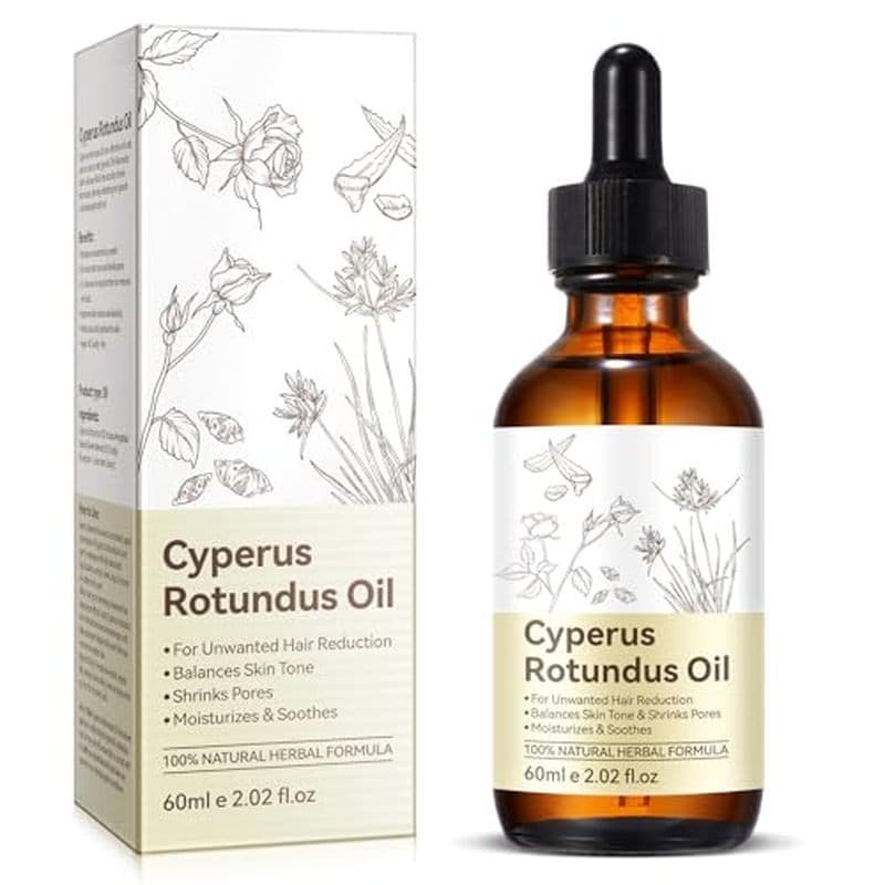 2 Peças De Óleo De Cípero Rotundous , Natural De Cyperus Para Remoção De Pelos , Reduz O Crescimento Indesejado Do Cabel