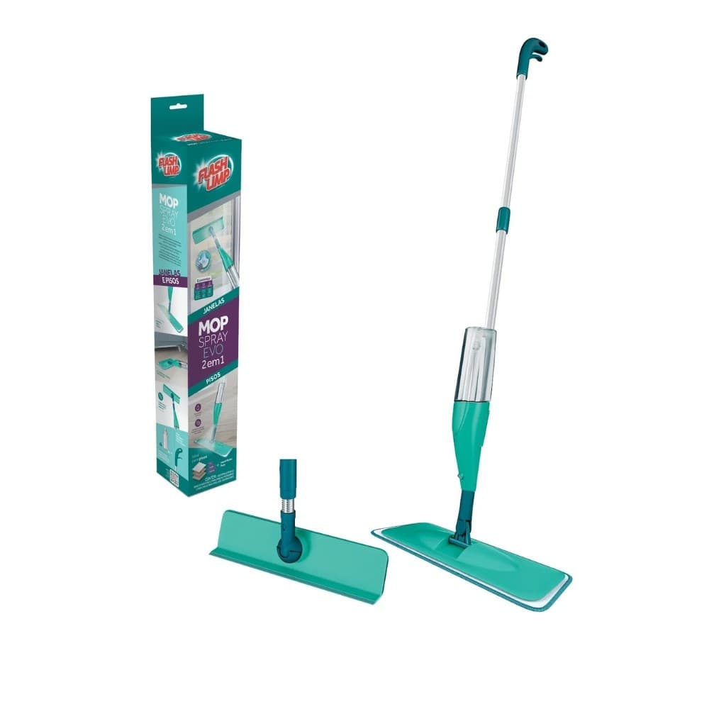 Mop Spray Evo Flash Limp 2 Em 1 Limpa Chão E Janelas 380ml MOP6065