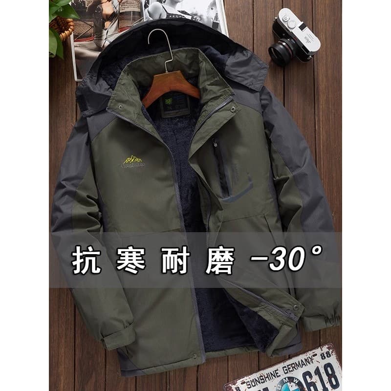 Forro de lã engrossado jaqueta masculina acolchoada de algodão jaqueta de inverno jaqueta acolchoada de algodão à prova