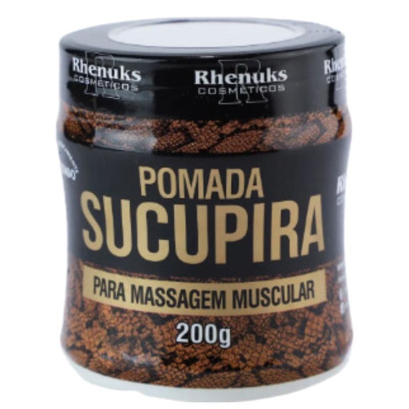 Pomada Sucupira Rhenuks 200g Creme Corporal para Massagem com Sucupira