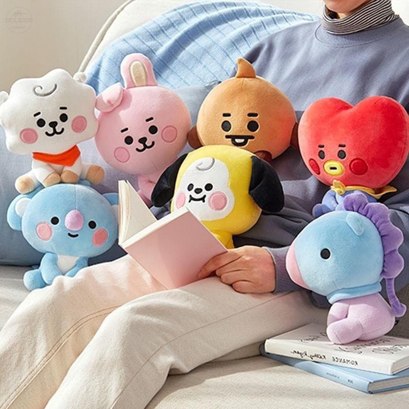 BTS pelúcia Kpop BT21 pelúcia BT21 Stuffed Sentado Boneca Com Presente Qualidade