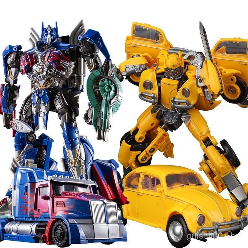 Brinquedo Grande Transformers Optimus Prime Bumblebee Robôs Carro Caminhão