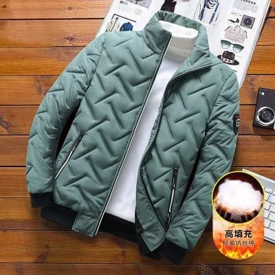 Jaqueta masculina transfronteiriça outono inverno novo estilo jaqueta acolchoada de algodão masculina versão coreana na