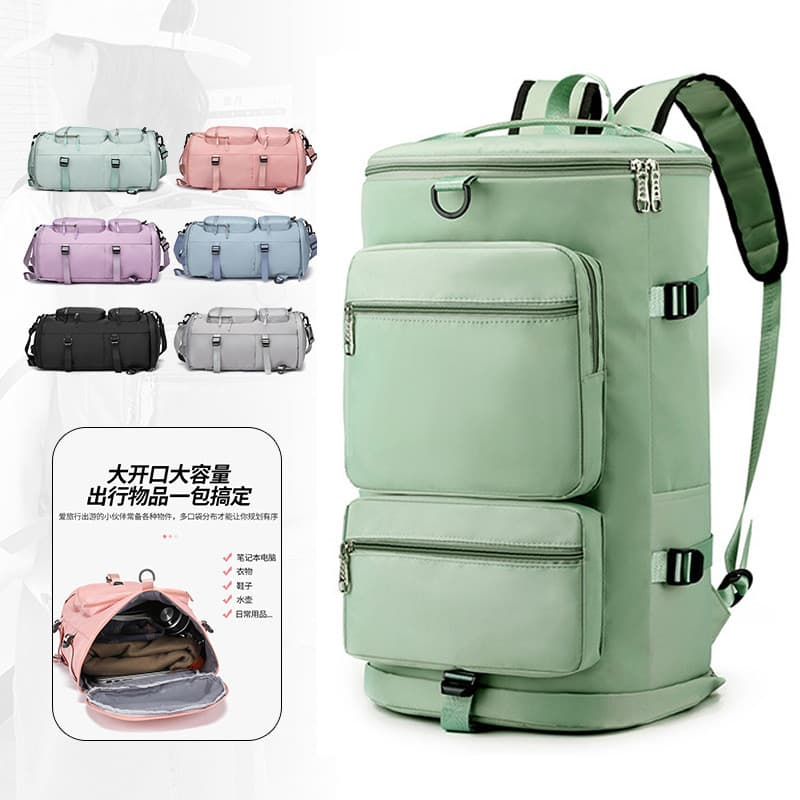 Mochila de viagem multiuso lazer mochila das mulheres dos homens grande capacidade seco molhado separação saco de ginási