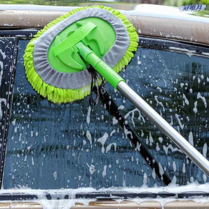 Esfregão plano redondo de Chenille, esfregão grande de girassol, ferramenta útil para lavagem de carro, vidro de teto, e