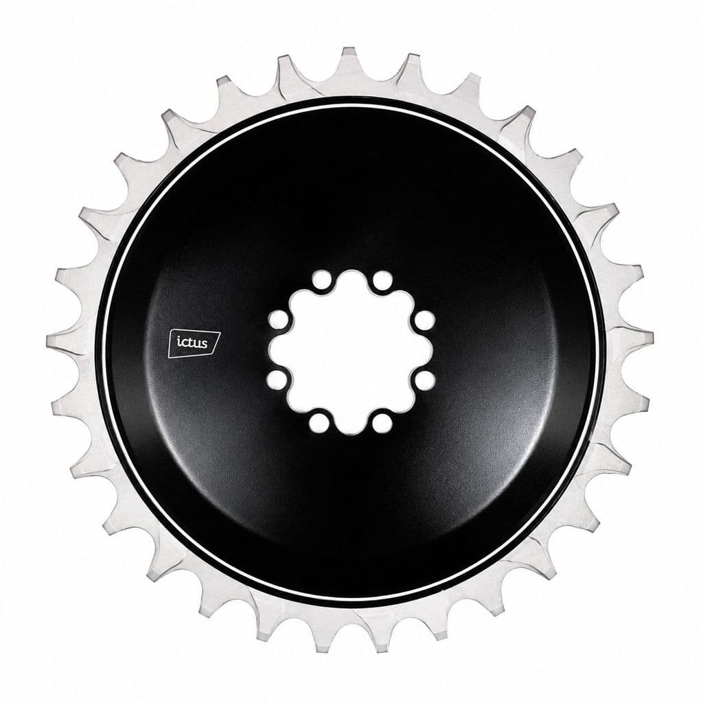 Coroa Ictus Direct 8-Bolt 0mm Areo 34T Black (compativel Sram 8 parafusos)