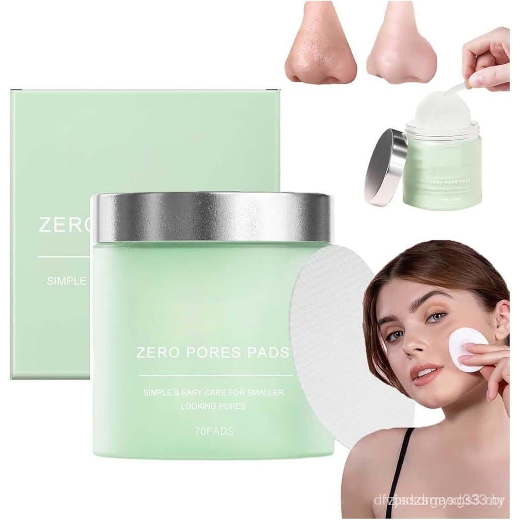 Quia Zero-Pore Pads, limpeza profunda e redução de poros, pads coreanos de beleza Quia para poros, pads faciais esfolian