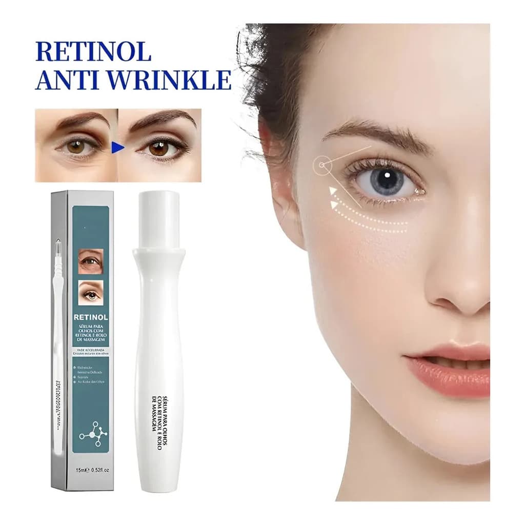 Serum Retinol Acido Hialurônico Para Roll-on Reduz Olheiras