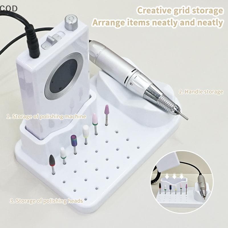 [alb] Suporte Para Brocas De Unhas , Display Treinamento Acessórios Arte Em Ferramentas De Manicure DIY , Armazenamento