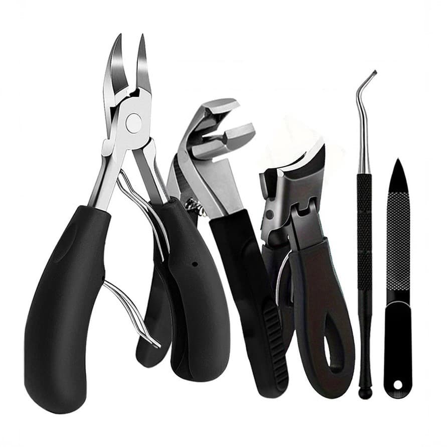 Alicate mola dupla De Cortar Unha Curvado Profissional Aço Inox Manicure Pedicure Podologia De Unha
