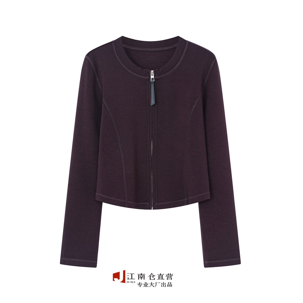 Armazém Jiangnan [Luxury G] Especial ~ Slimmer Look High-End ~ Macio Rígido Esportes Slim-fit Jaqueta Curta Primavera Ou