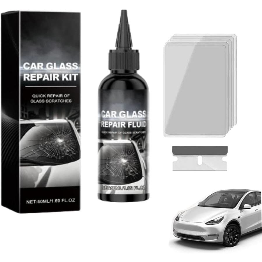Kit de Reparação de Rachaduras em Para-brisa de Carro, Kit de Reparação de Rachaduras em Para-brisa Atualizado 2025 para