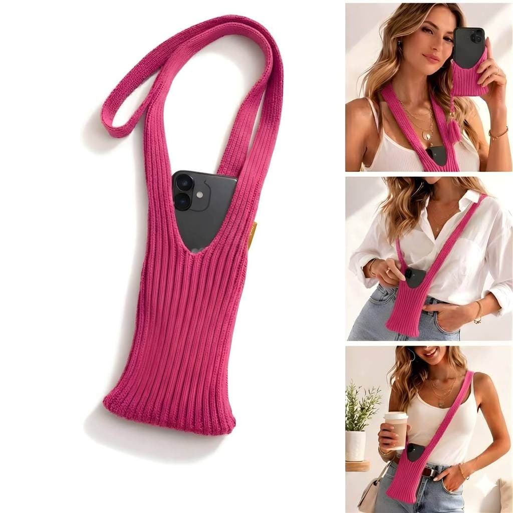 Capa Bolsa Phone Pocket Em Tecido 80cm Rosa