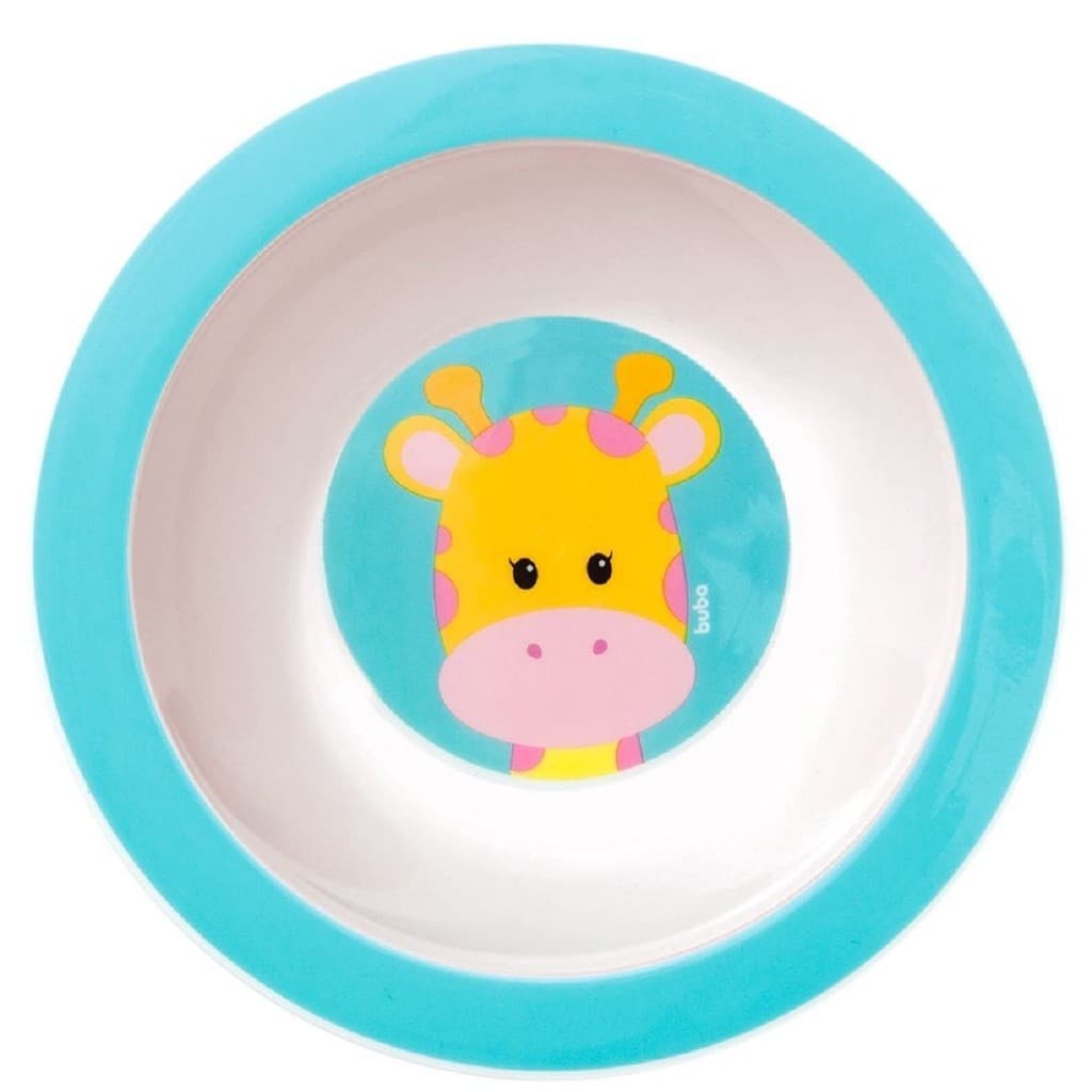 Pratinho Bebê Infantil Tigelinha Bowl Animal Fun Girafa Introdução Alimentar 08978 Buba