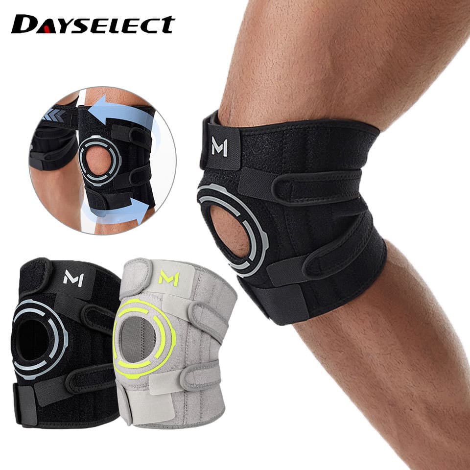 DAYSELECT 1 Peça Joelheira Esportiva Antiderrapante Compressão Anticolisão Absorção De Choque Suporte De Joelho