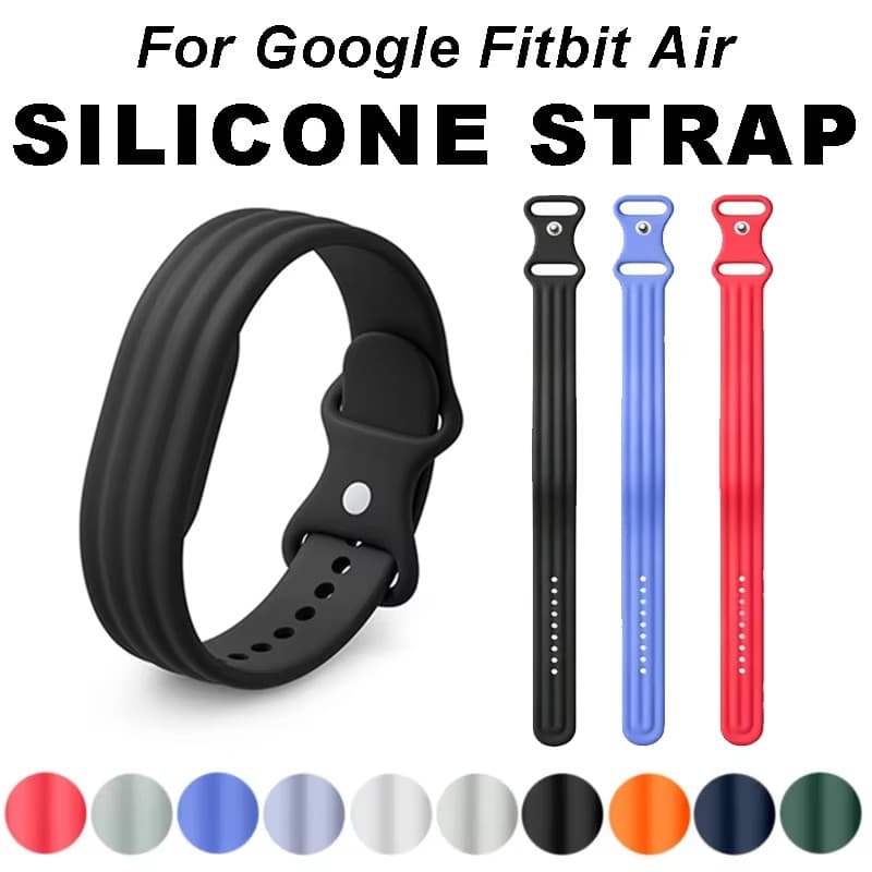 Pulseira De Relógio De Silicone Esportiva Para Google Fitbit Air Borracha Respirável Acessórios De