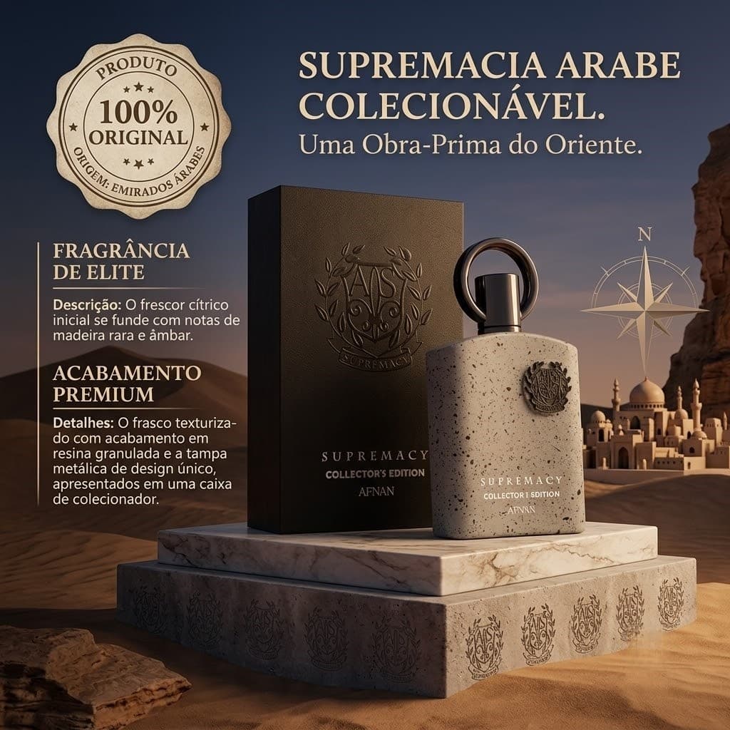 Perfume Importado Afnan Supremacy Collectors Edition Homme 100ml Original Luxo Pronta Entrega