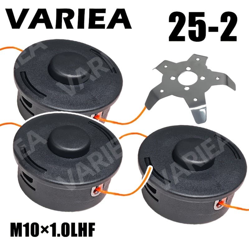 VARIEA-3pcs preto 25-2-Material PP durável, rosca M10 * 1.1, adaptador de 1 unidade, fácil substituição, compatível com