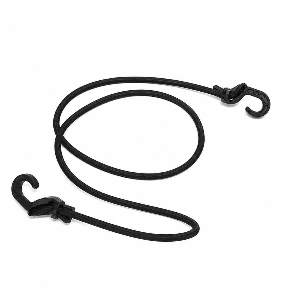 Corda Elástica Bagageiro Extensor 2,00mt Moto ou Bike Resistente Gancho Reforçado