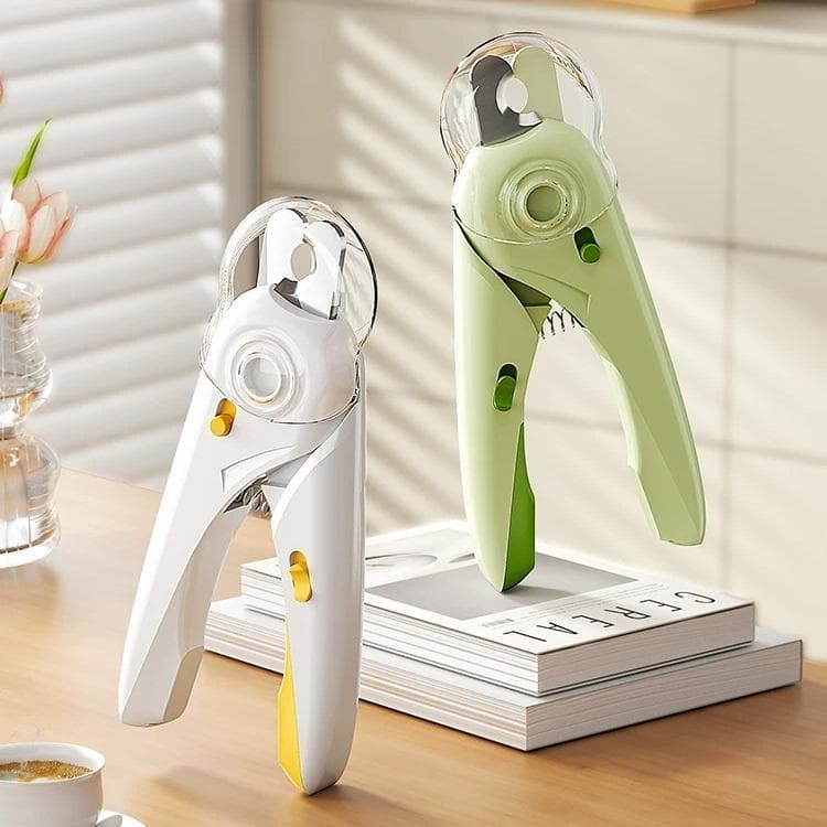 Tesoura Pet Cortador De Unhas Para Cães e Gatos Alicate e Lixa Com Luz de Led Tesoura Completa