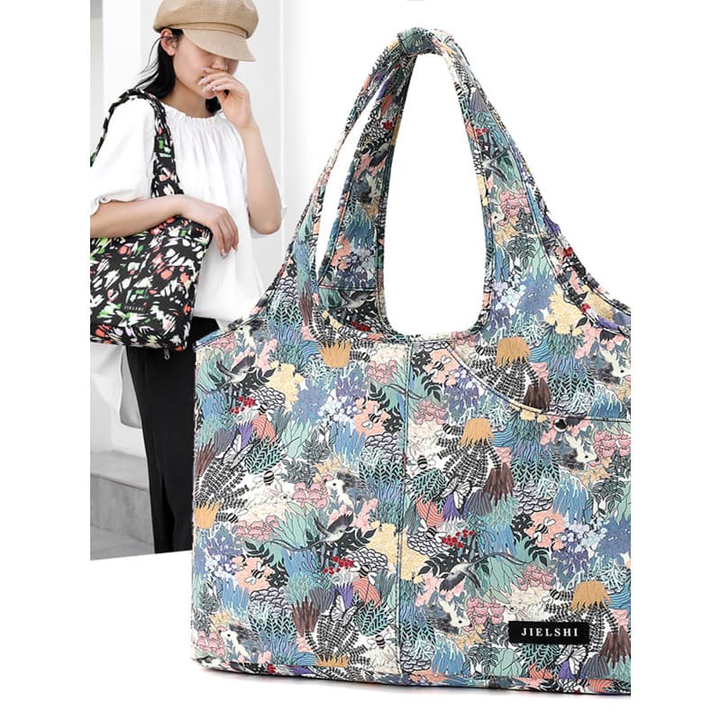 Bolsa feminina verão novo estilo simples de um ombro grande capacidade mãe saco impermeável Oxford pano náilon sacola T
