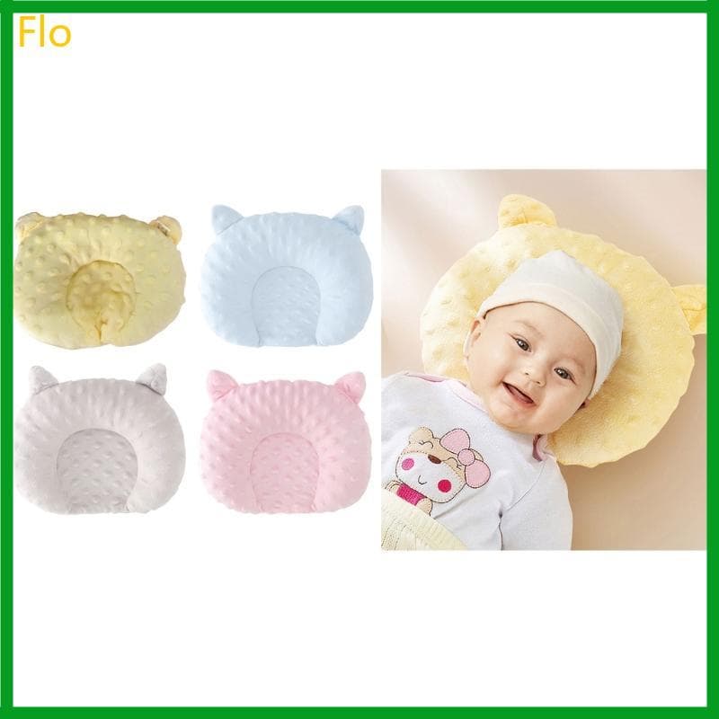 Almofada Bebê Flo Cor Sólida Para Recém-Nascidos Macia E Apoio Dormir
