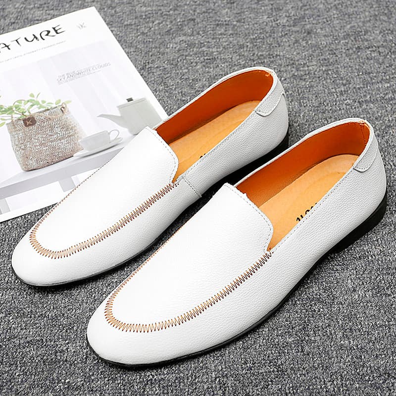 2025 verão novo estilo sapatos masculinos na moda sapatos preguiçosos moda deslizamento em mocassins masculinos casuais
