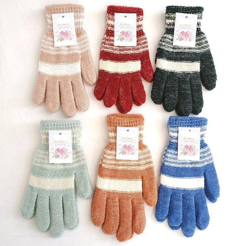 Novo outono inverno Mohair luvas de dedo completo masculino estudante dedo cheio quente luvas de proteção tenda correndo
