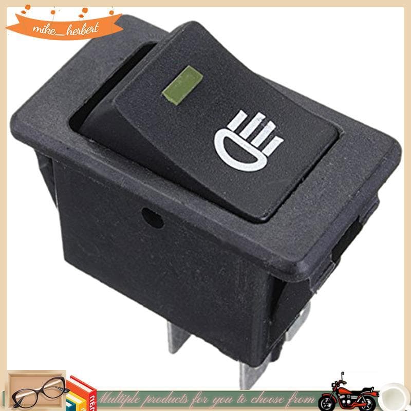 12V Universal Luzes De Nevoeiro Interruptor Rocker LED Lâmpada Para Carro-Amarelo