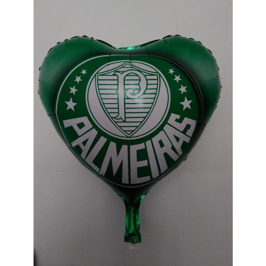 Balão Palmeiras Metalizado 45cm Verde – Balão Decorativo Festa Tema Palmeiras