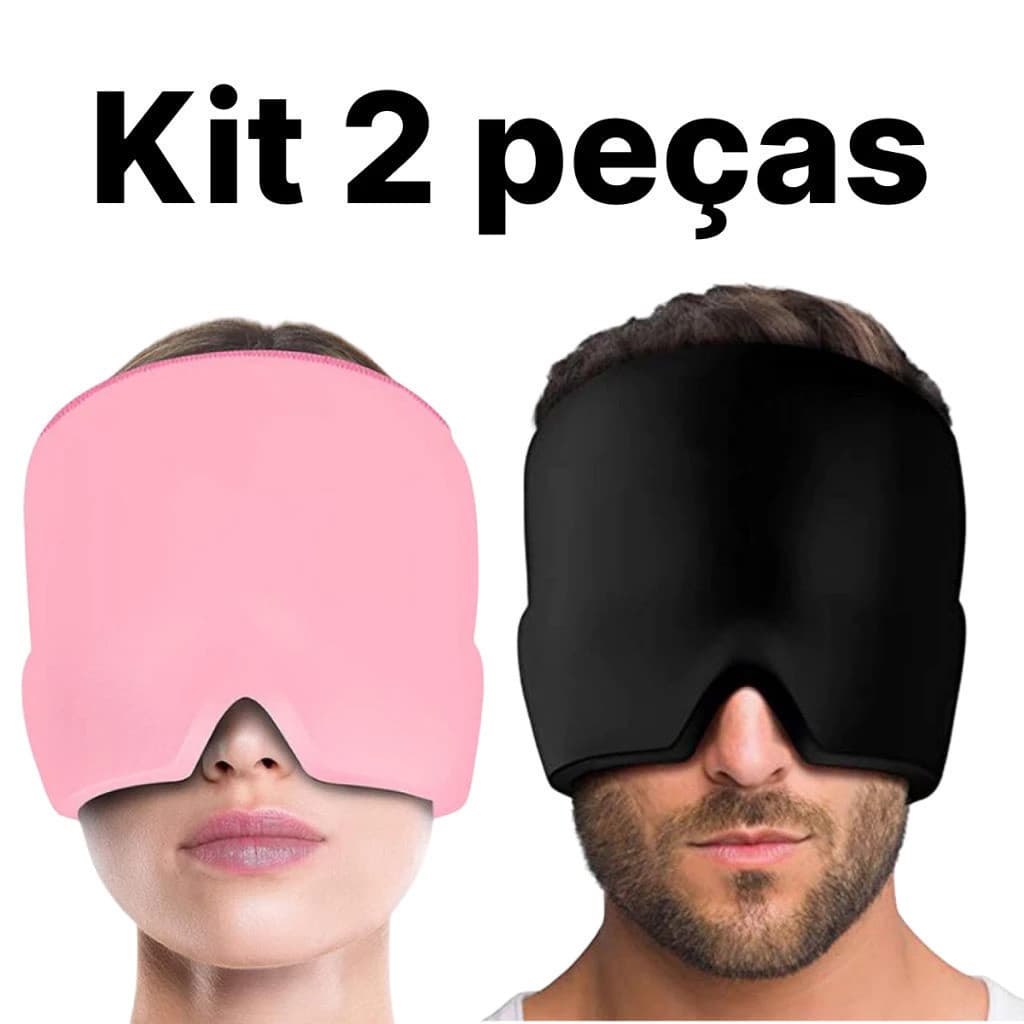 Touca de Gel para Cabeça | Compressa Quente ou Fria | KIT Econômico
