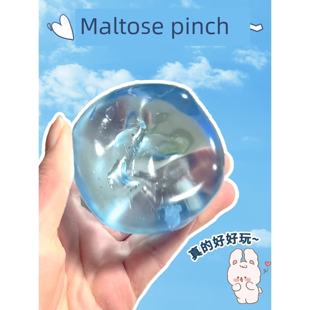 dumpling squishy squishy 2026 Novo tipo de maltose amassando o brinquedo de descompressão do gelo azul do mar