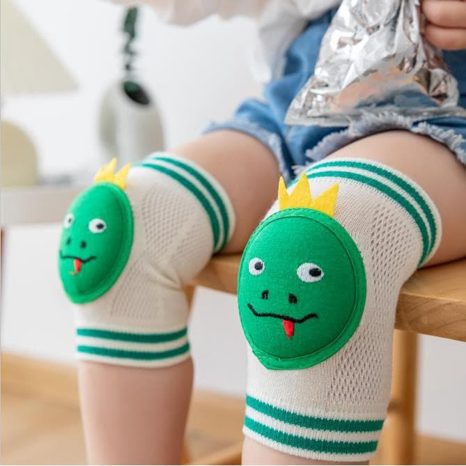 Joelheiras para bebês, cotoveleiras infantis, para evitar que os pequenos rastejadores caiam de joelhos, modelo de verão